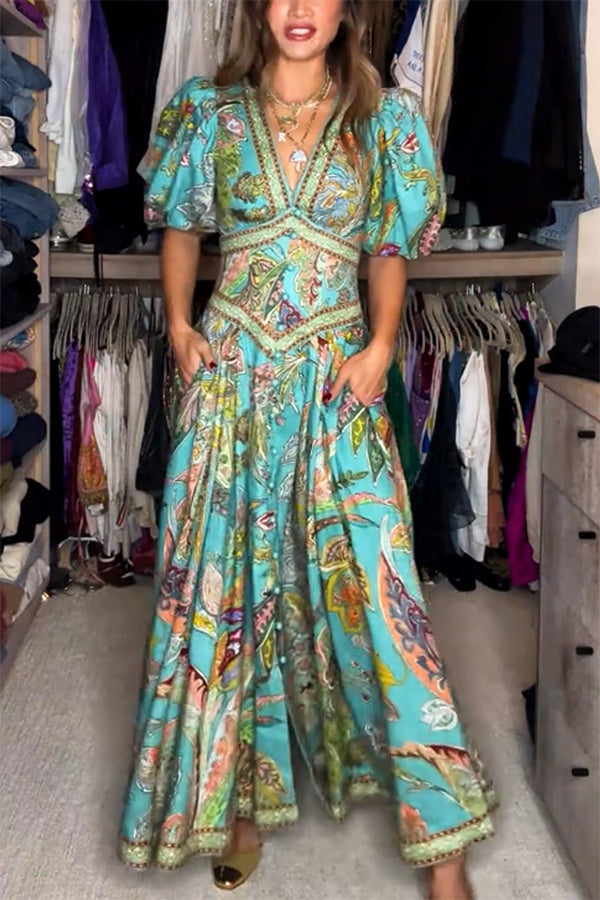 ISLA – BOHEMIAN WHIRL MAXI JURK