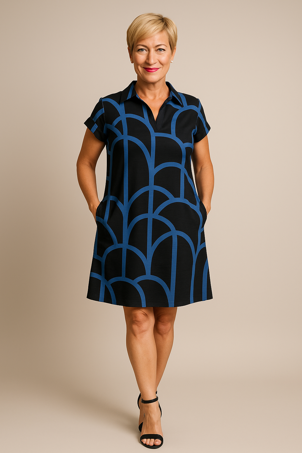 Ena™ | JURK MET KORTE MOUWEN