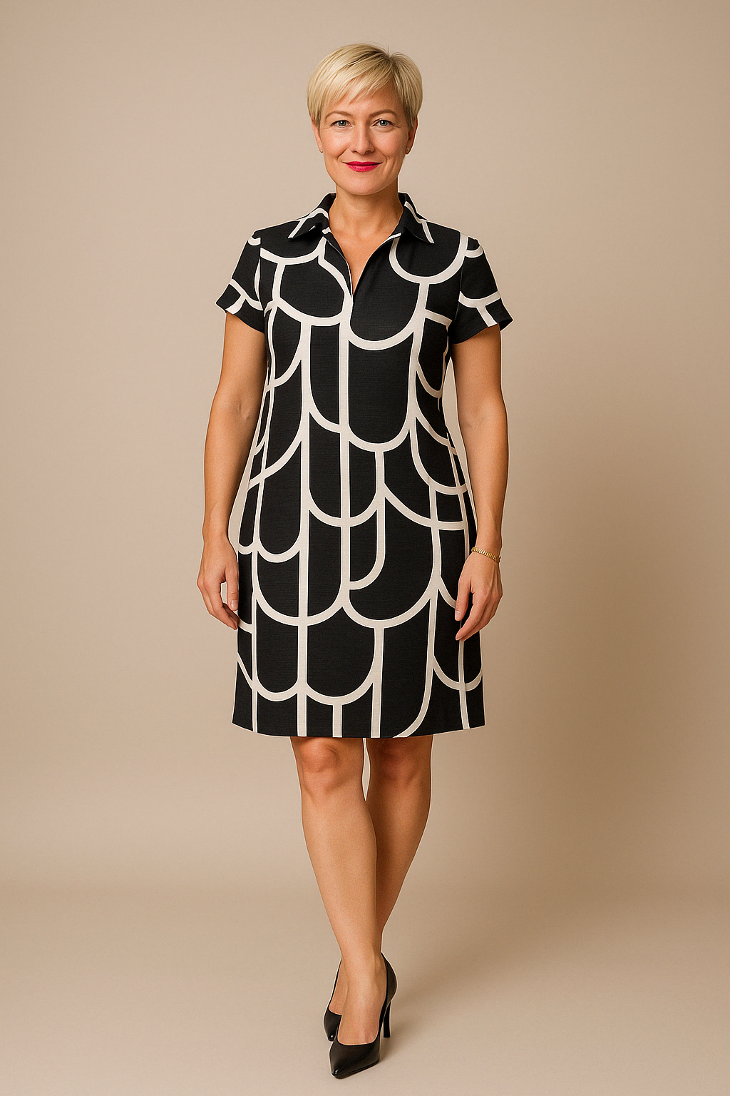 Ena™ | JURK MET KORTE MOUWEN