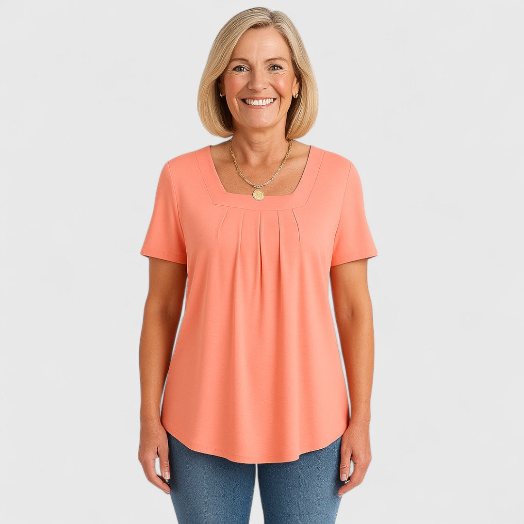 MARIA – MOEITELOZE ELEGANTIE PLOOI BLOUSE