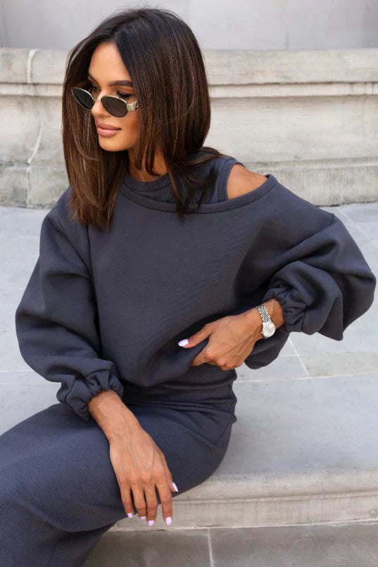 Lieke™ | Stijlvolle Jurk met Open Schouders