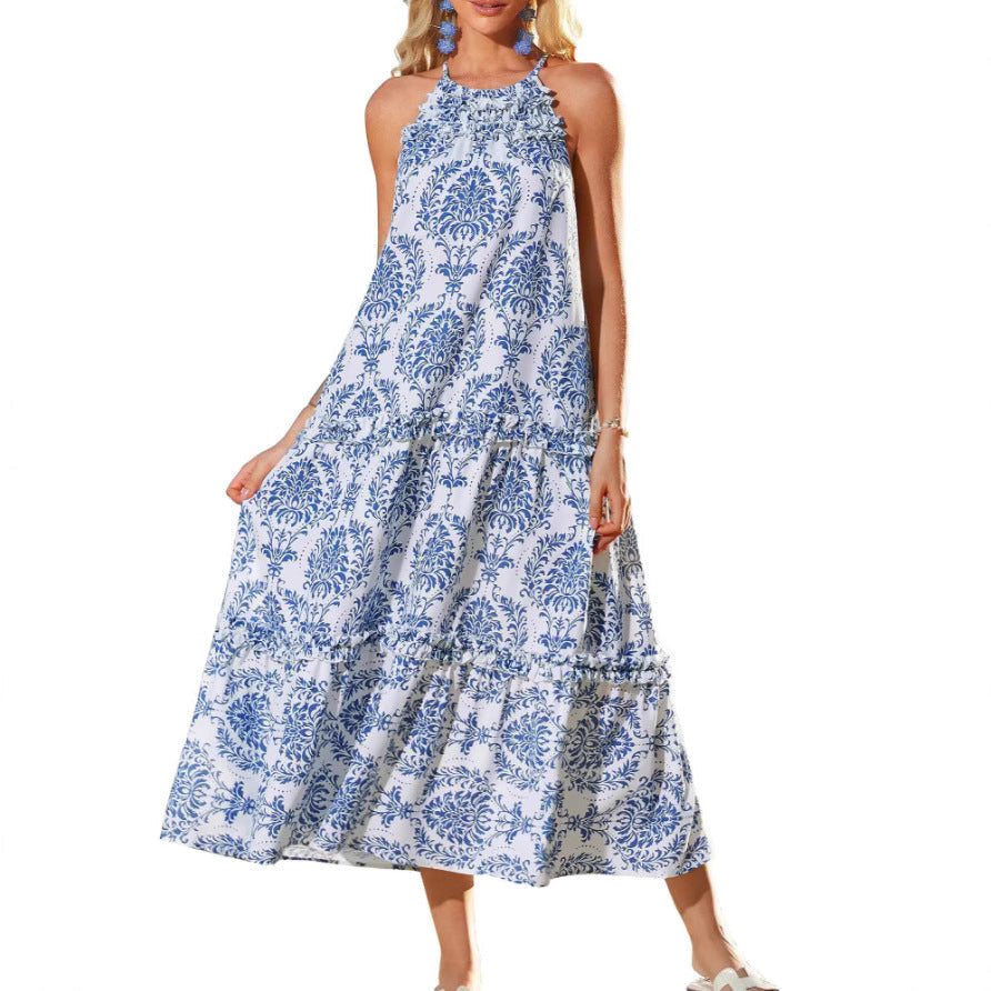 LAYLA – BOHO BLOOM HALTER MAXI JURK