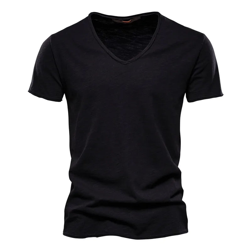 Léon™ | Basic Heren T-Shirt met Diepe V-Hals