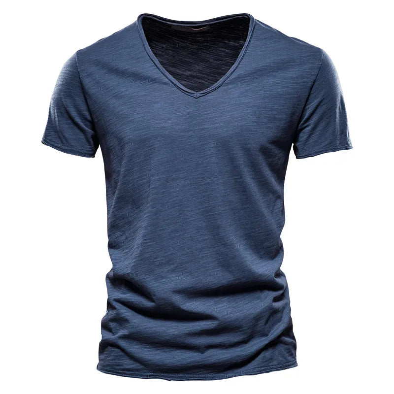 Léon™ | Basic Heren T-Shirt met Diepe V-Hals