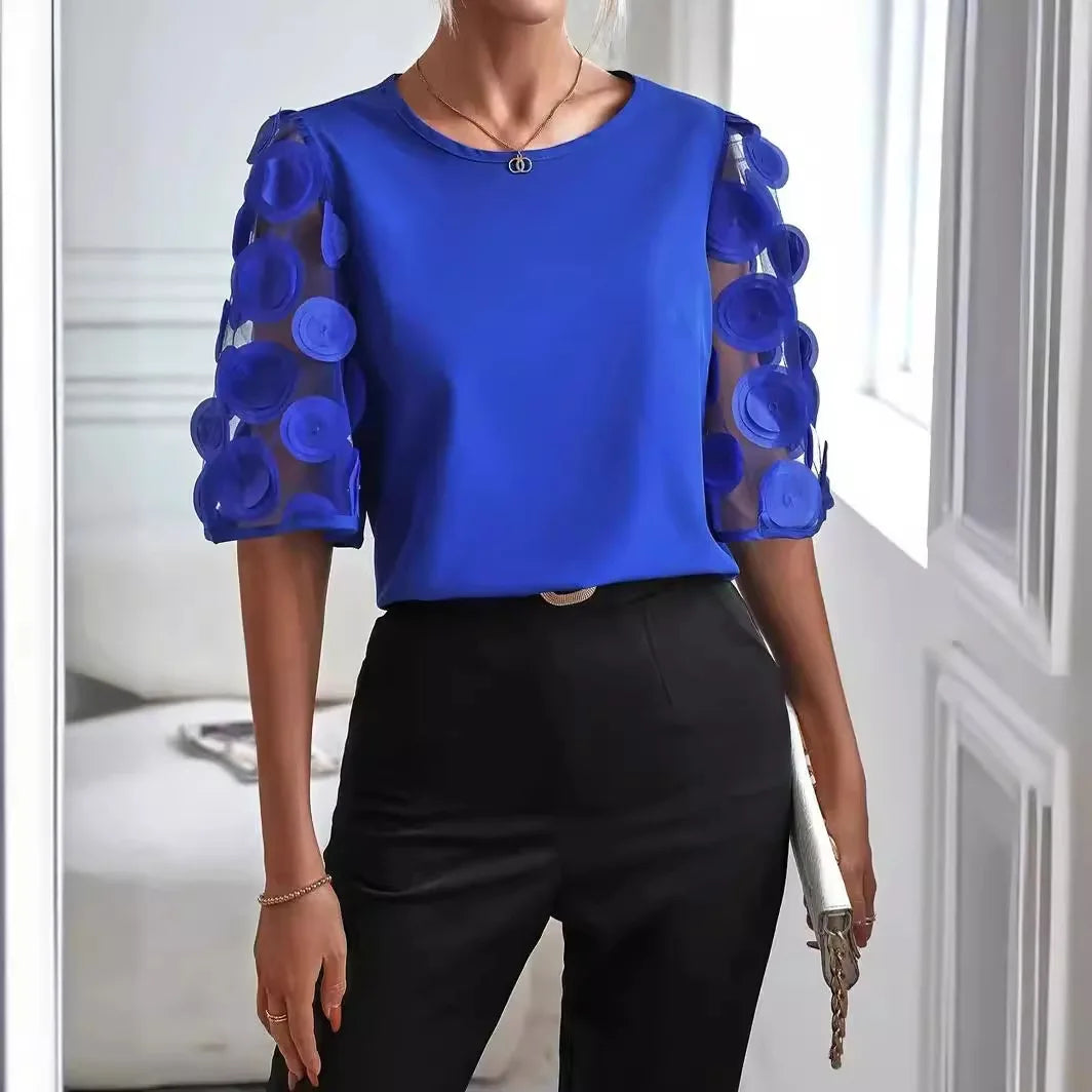 Lina™ | Elegante blouse met mouwen