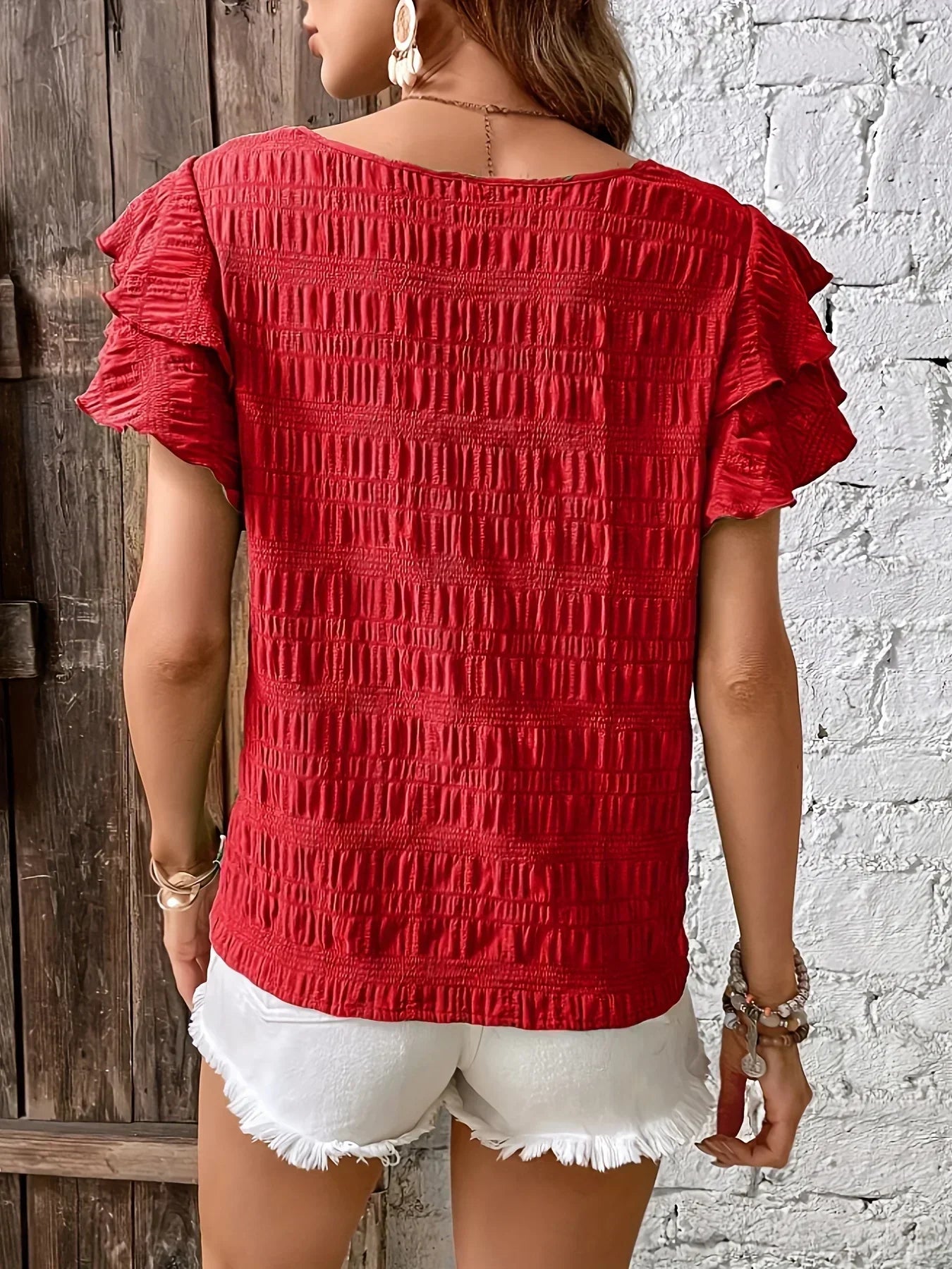 Charmaine™ | Luchtige blouse met speelse ruches