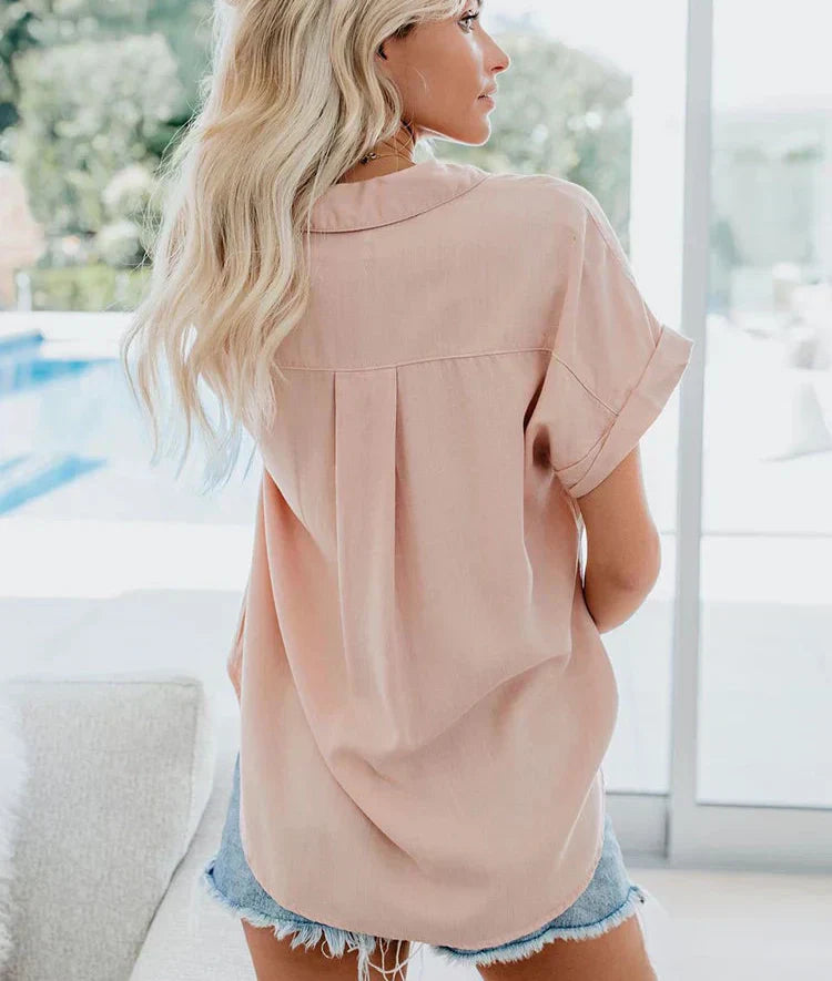 Aletta™ | Casual overhemdblouse met relaxte pasvorm