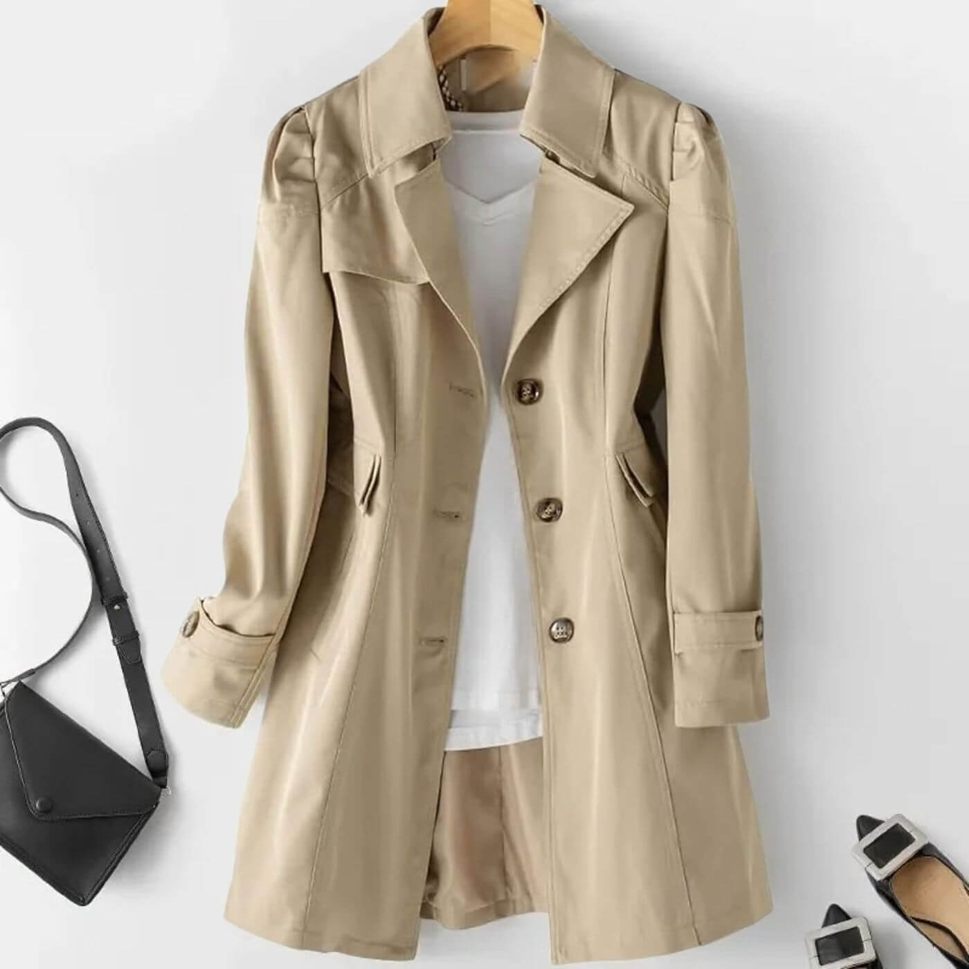 Ynte⢠| Klassieke trenchcoat
