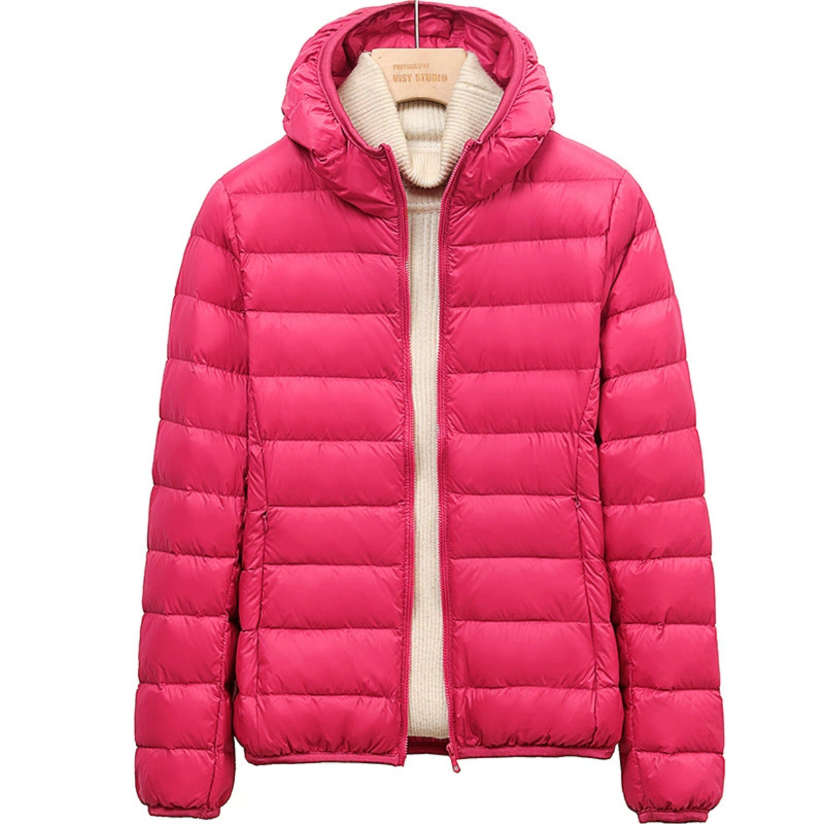 Xandra™ | Lichte Gewatteerde Damesjas met Capuchon