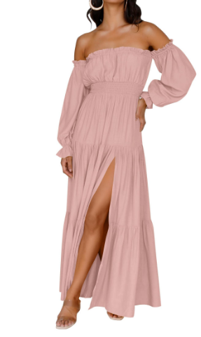 KENDRA – ROMANTISCHE OFF-SHOULDER MAXI JURK