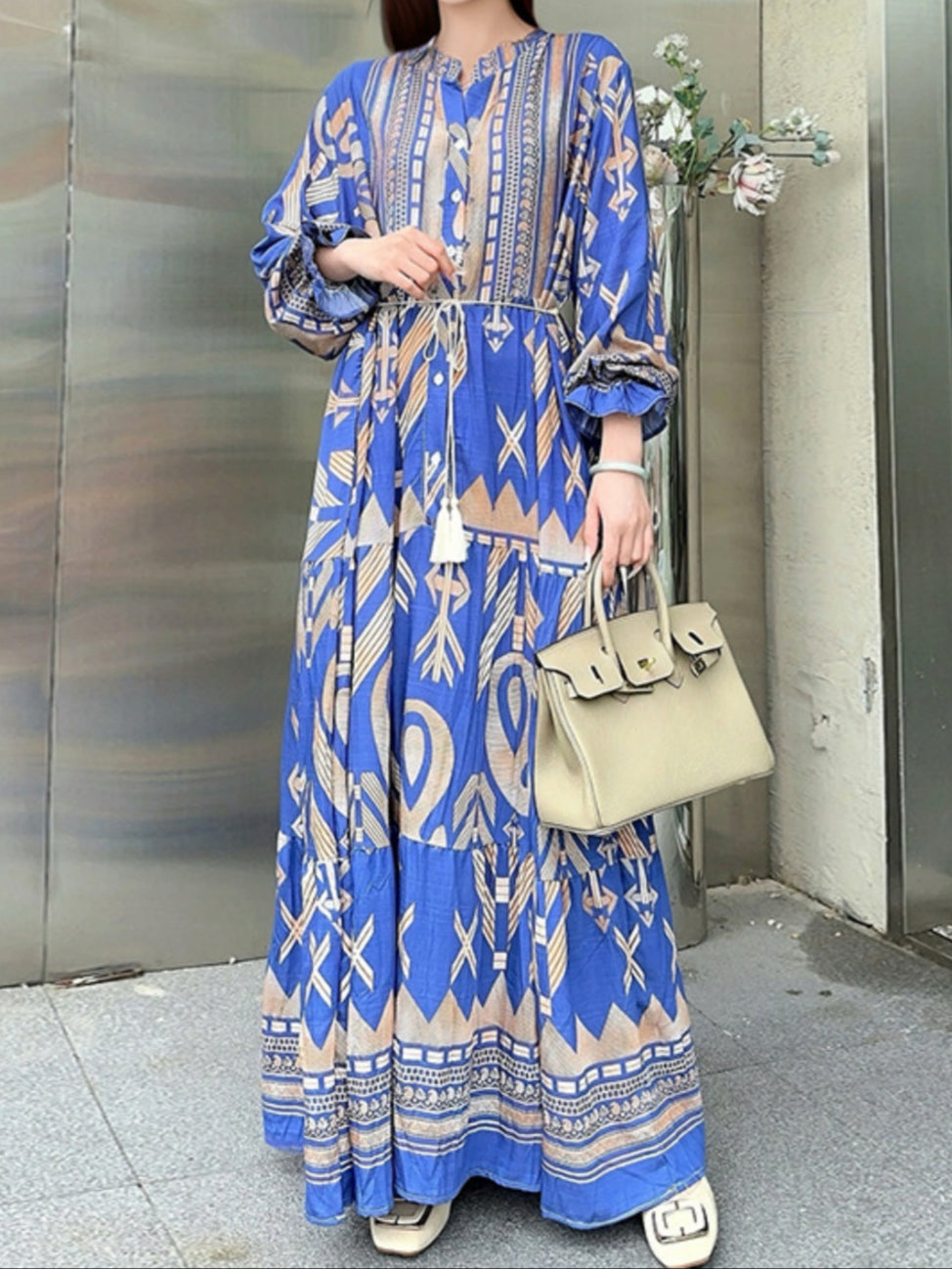 ELENA – BOHEMIAN BLOOM MAXI-JURK