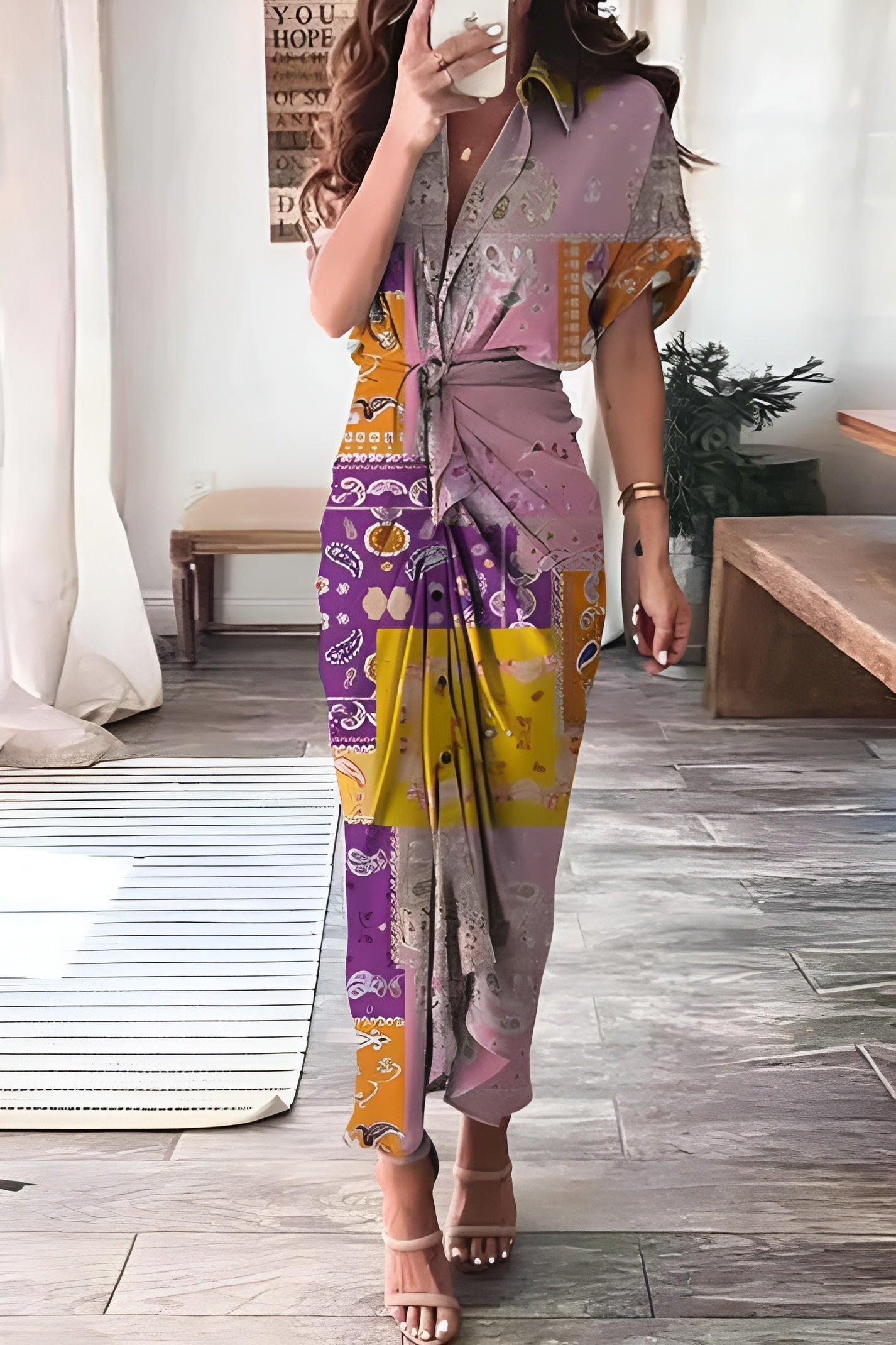 Felicia™ | Elegante bedrukte jurk