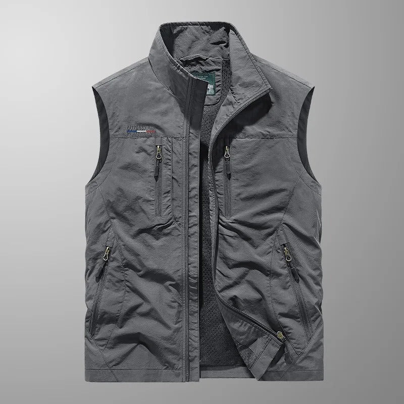Finn™ | Ademend cargo gilet met meerdere zakken