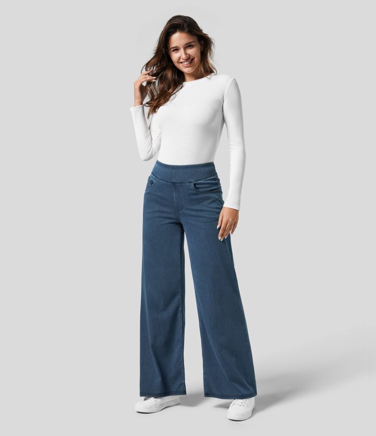 Ellis™ | Comfy Elastische Broek met Hoge Taille