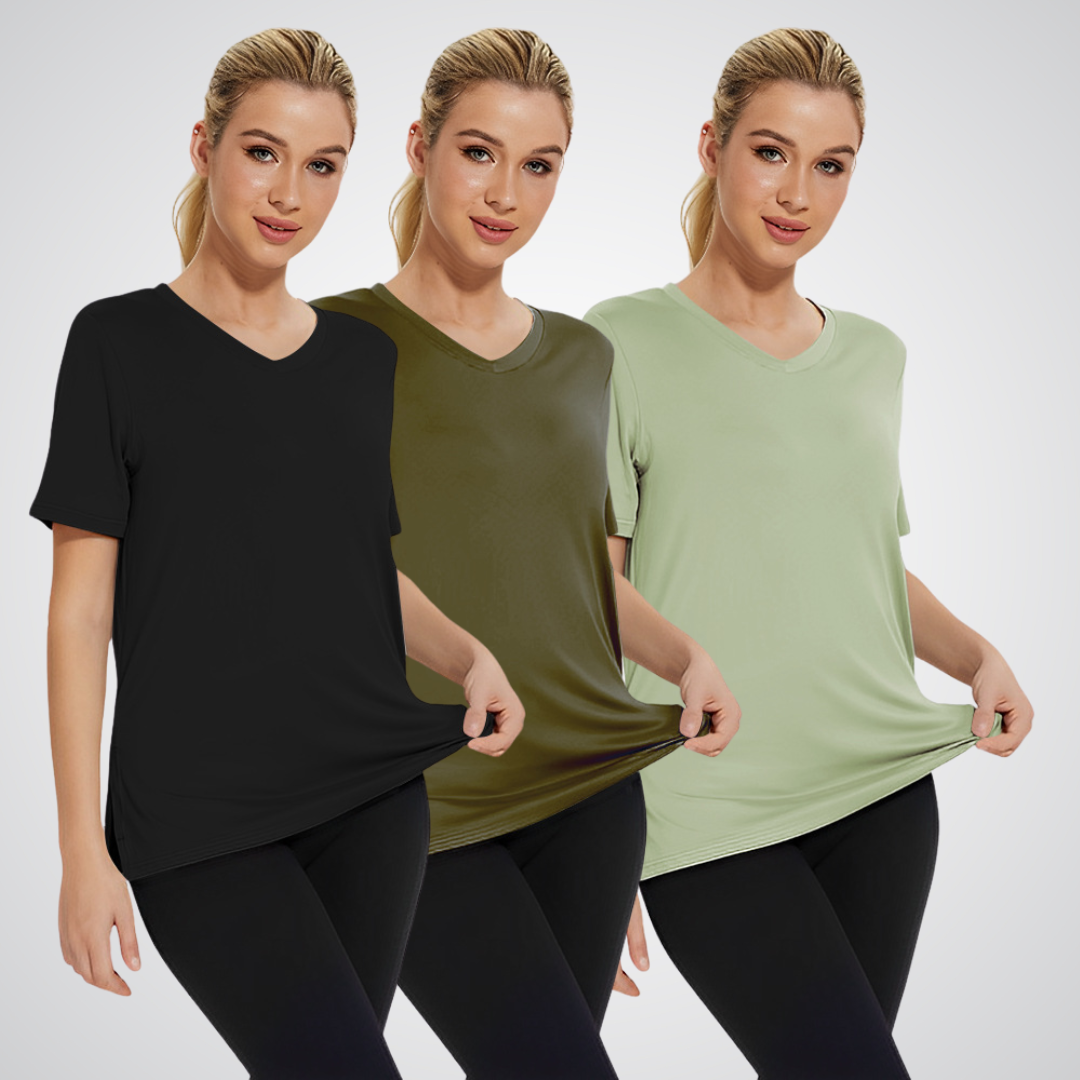 OLIVIA – EVERYDAY V-HALS T-SHIRT (3-PACK)