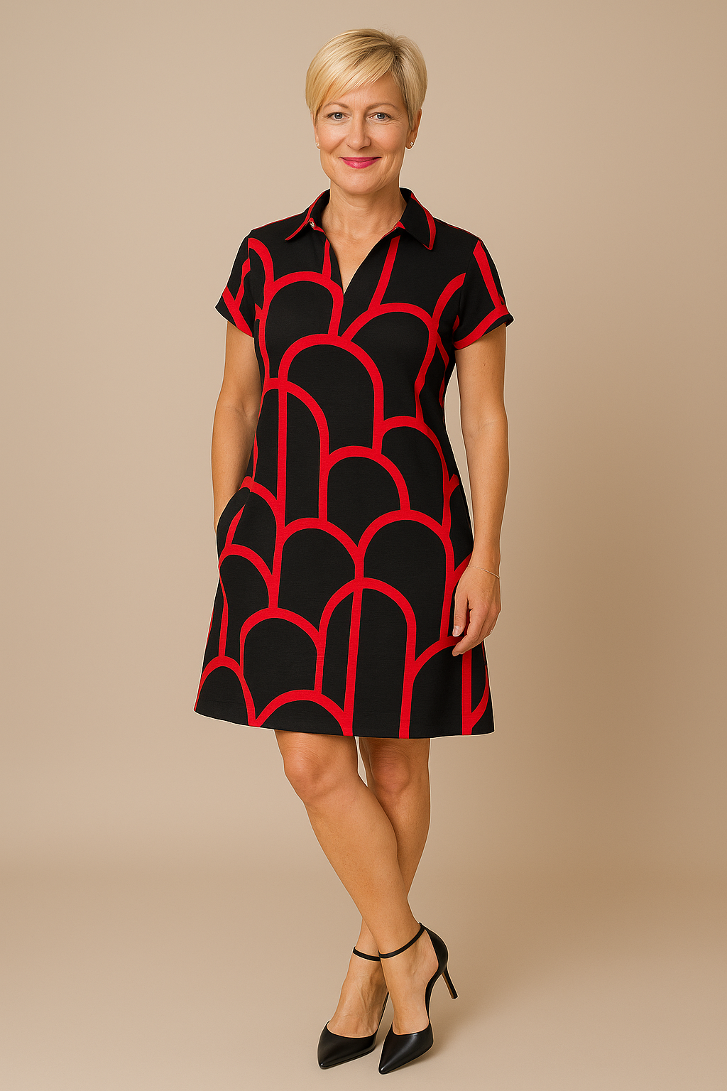 Ena™ | JURK MET KORTE MOUWEN