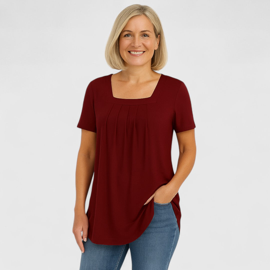 MARIA – MOEITELOZE ELEGANTIE PLOOI BLOUSE