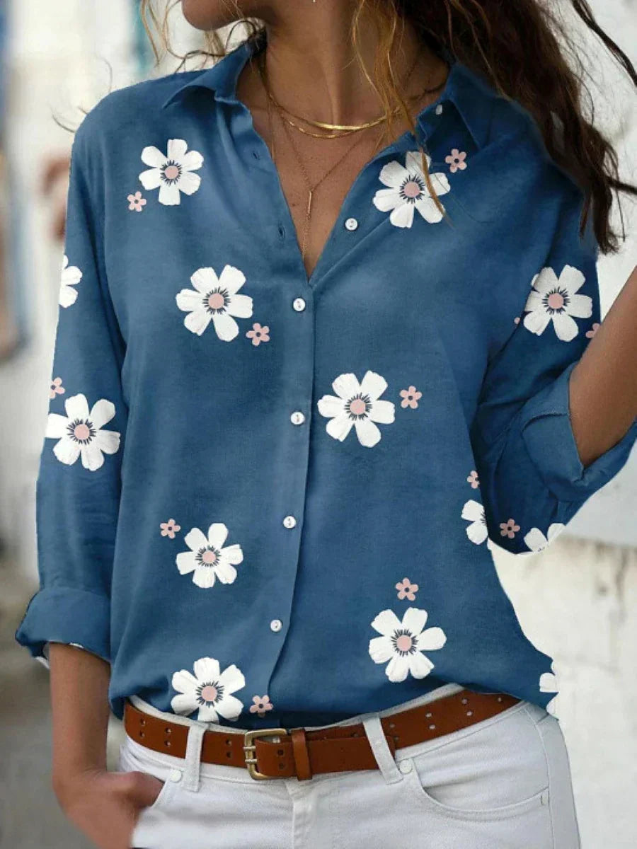 Darya™ | Klassieke blouse met speelse bloemenprint