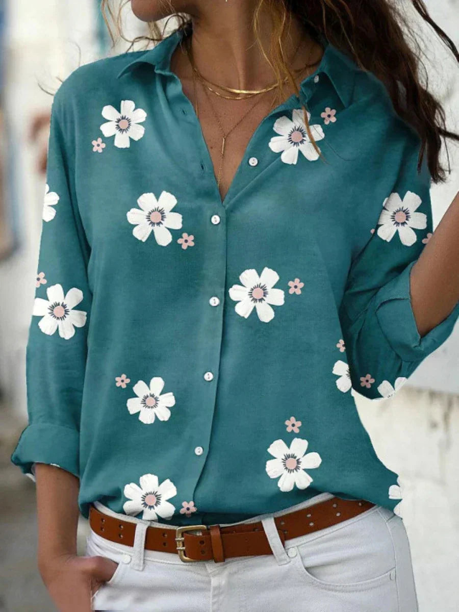 Darya™ | Klassieke blouse met speelse bloemenprint