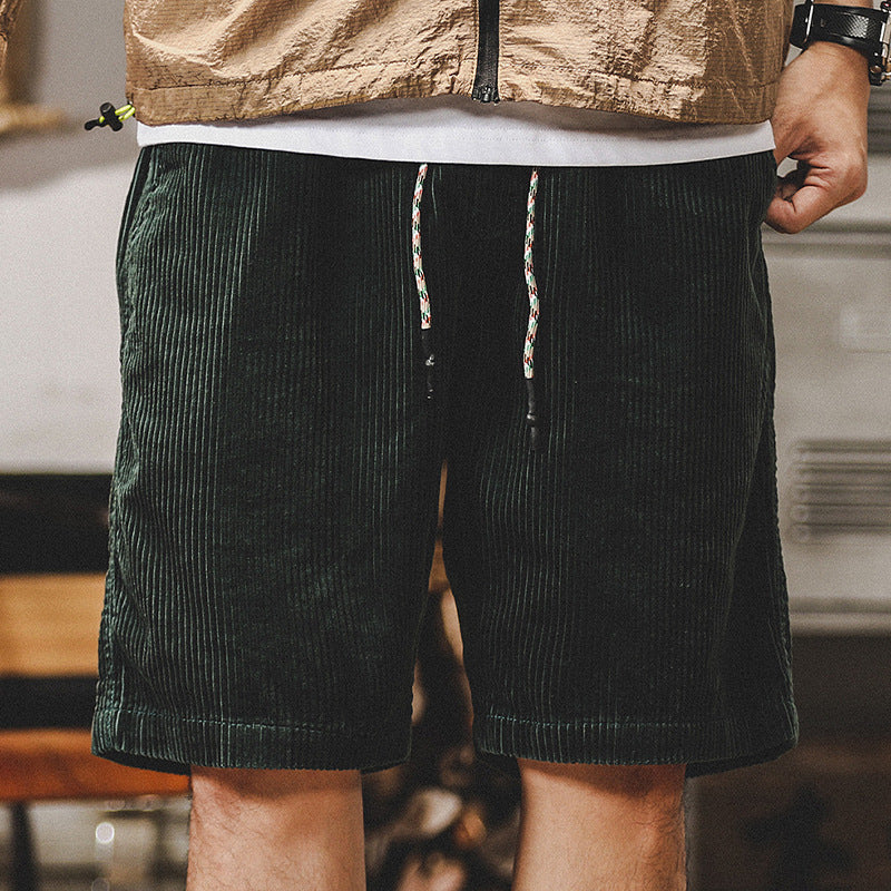 Alec™ | geribbelde fluwelen shorts
