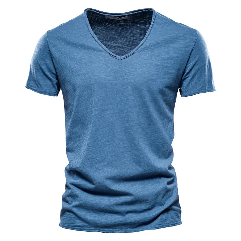 Léon™ | Basic Heren T-Shirt met Diepe V-Hals
