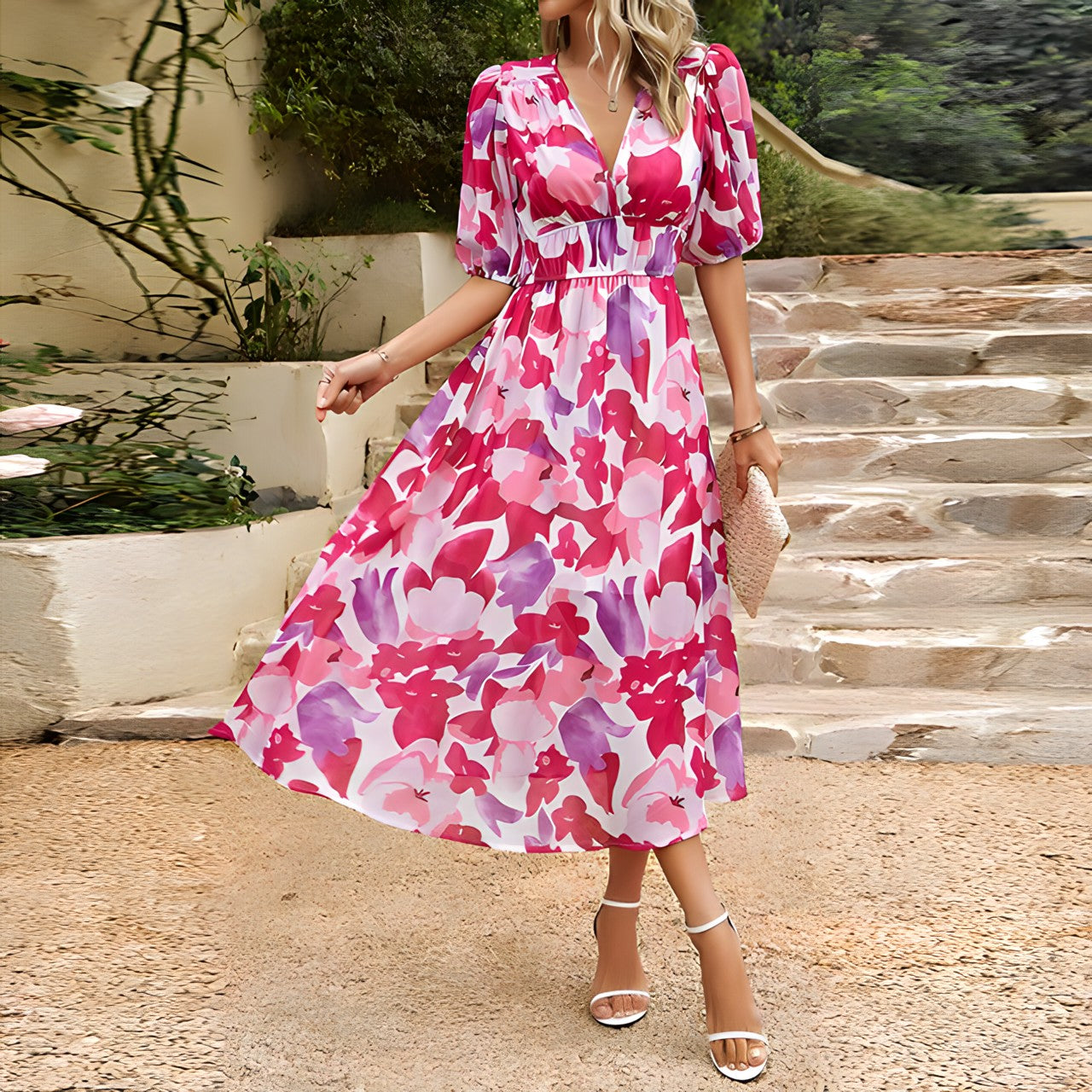 LANA – GARDEN BREEZE MIDI JURK