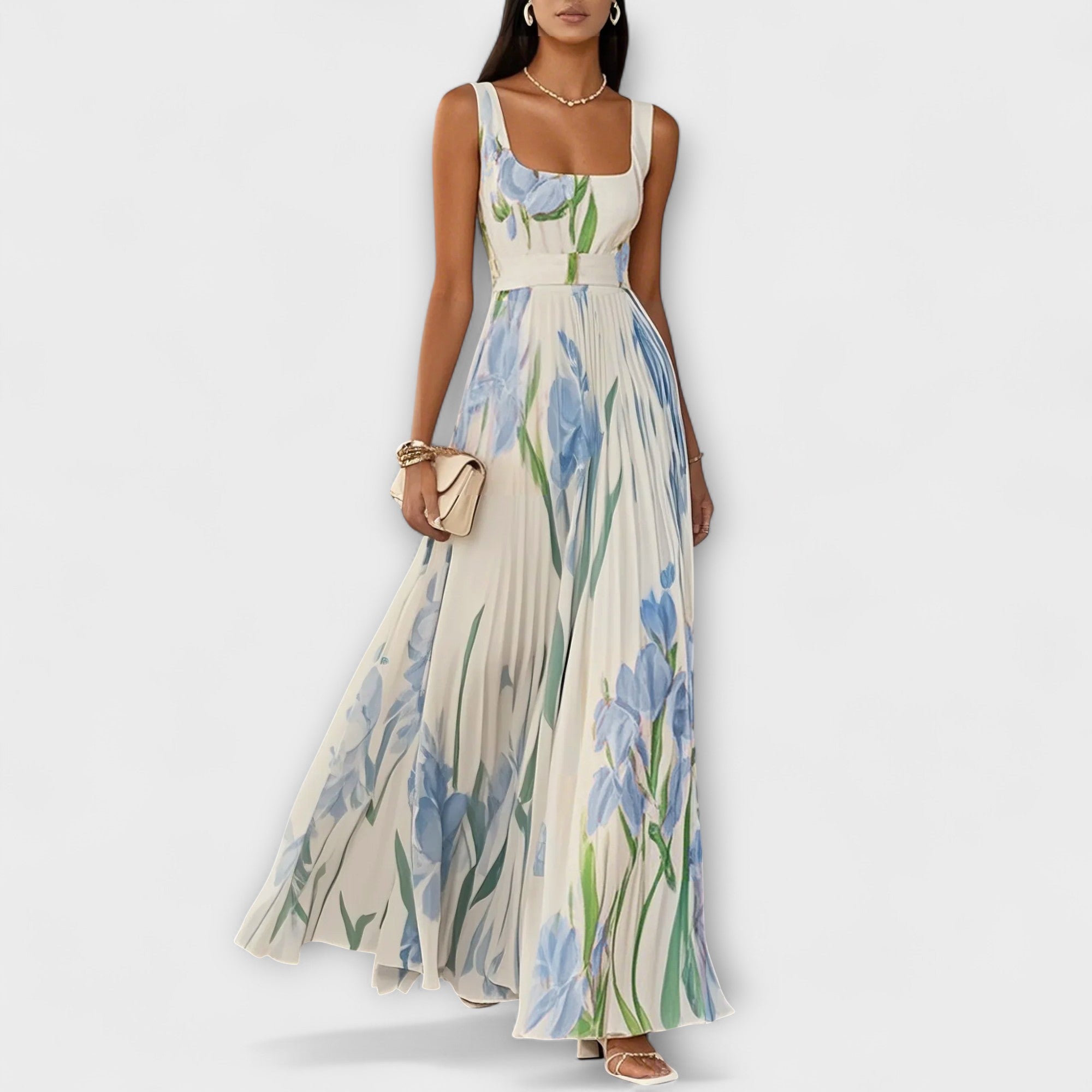 SOFIA – BLOEMEN ELEGANTIE MAXI JURK