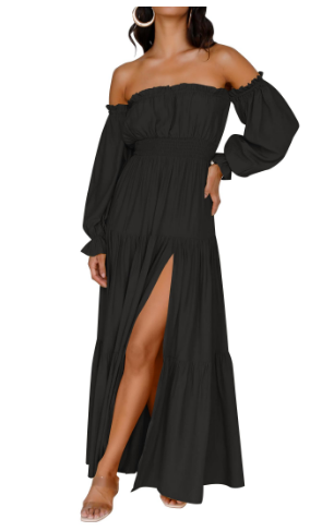 KENDRA – ROMANTISCHE OFF-SHOULDER MAXI JURK