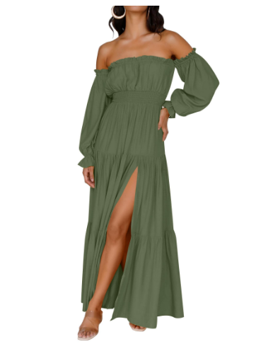 KENDRA – ROMANTISCHE OFF-SHOULDER MAXI JURK