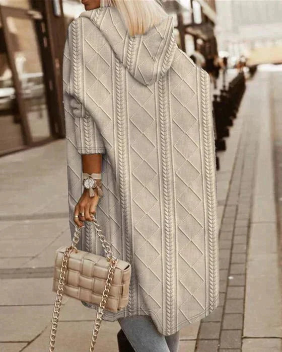 SIENNA – TRENDY GEBREIDE CARDIGAN MET CAPUCHON